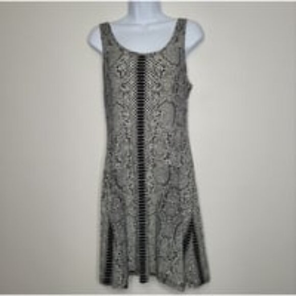 Tart black cream snakeskin stretch casual - Picture 1 of 6